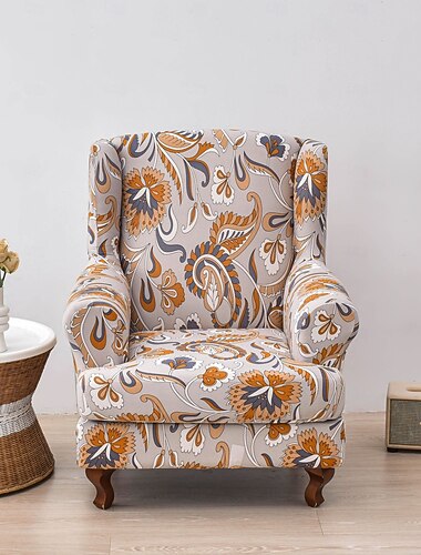  stretch bedrukte wingback stoelhoes duurzame en elastische hoes met stijlvol printontwerp perfect voor het beschermen en opfrissen van uw wingback stoel ideaal voor thuisdecoratie