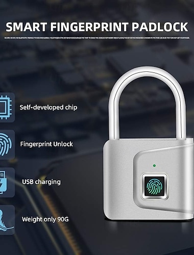  дверной замок безопасности умный замок без ключа usb перезаряжаемый отпечаток пальца для спортивной школы шкафчик сплав цинка металл