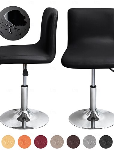  Housse de chaise de tabouret de bar extensible et durable, parfaite pour protéger et rafraîchir vos tabourets de bar, ajoute du style et du confort à la décoration de votre cuisine, de votre bar ou de