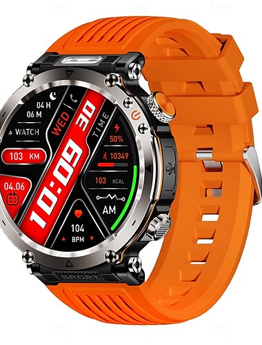  HT30 Smart Watch Robuste Militär Herren 1,7 Zoll 600mAh Batterie Kompass Sport Fitness Uhren Bluetooth Anruf Smartwatch