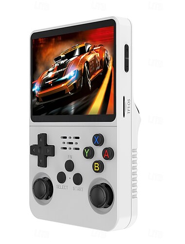  R36s Handheld-Spielkonsole 3,5-Zoll-IPS-Bildschirm Retro-Spielkonsole Linux-Systembildschirm Tragbarer Taschen-Videoplayer Reiseutensilien 64 GB und 128 GB extra großer Speicher