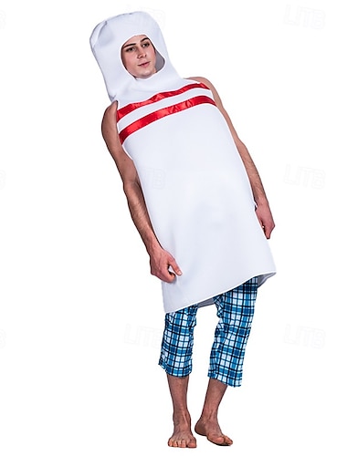  Bowling Faschingskostüme Onesies Erwachsene Unisex Lustiges Kostüm Leistung Party Halloween Karneval Einfaches Karnevalskostüm