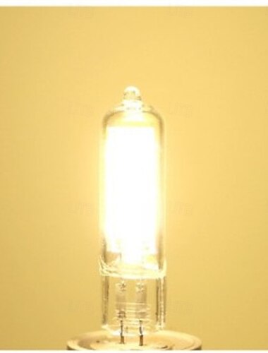  Dimmbare, flimmerfreie G4-COB-Glas-LED-Lampen, 2 W/3 W/5 W AC/DC 12 V, Kristall-Glühbirne für Lampada, Lampara, Kronleuchterbeleuchtung, 6/10 Stück