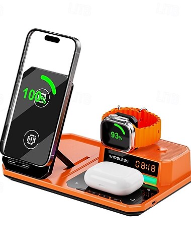  Handy Ladestation 15 W Ausgangsleistung Drahtlose Ladestation ASTM Schnelles kabelloses Laden MagSafe für mehrere Geräte Für Kompatibel mit allen kabellos aufladbaren Geräten