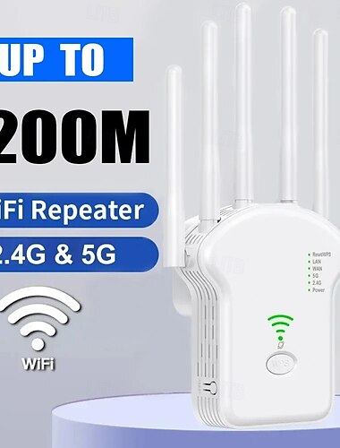  1200 Мбит/с повторитель Wi-Fi беспроводной повторитель сигнала Wi-Fi двухдиапазонный 2.4g 5g сетевой усилитель wps маршрутизатор