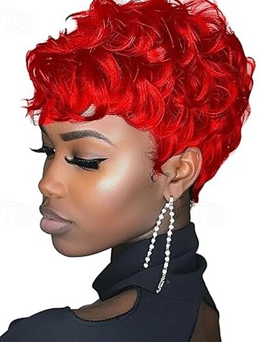  Pixie-Cut-Perücke, kurze graue Perücken für schwarze Frauen, Pixie-Cut-Perücke, kurze Pixie-Perücken für schwarze Frauen, synthetische Pixie-Perücke, natürlich gewellte, kurze, lockige