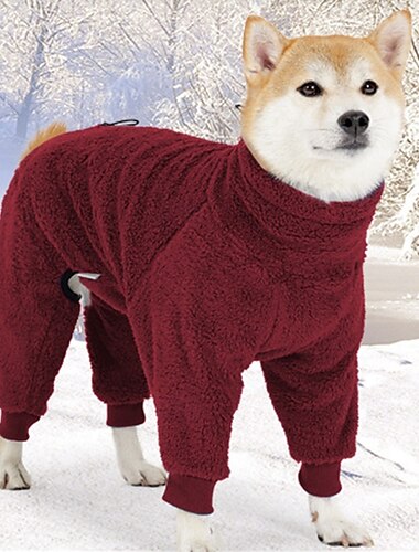  Hund Mäntel Pullover Fleecejacke Winter Warm Bequem Outdoor Innen Hausbekleidung Mittelgroß