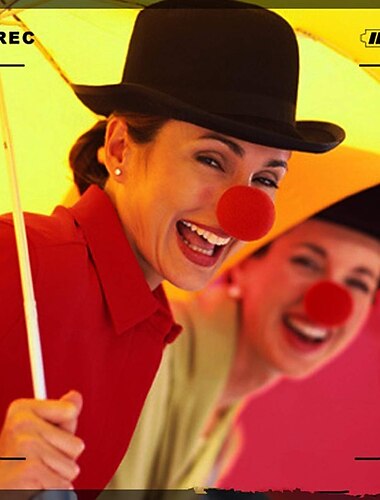  bufón Payaso Nariz de payaso de circo roja a granel Adulto Hombre Mujer Disfraz divertido Rendimiento Fiesta Víspera de Todos los Santos Carnaval Disfraz de carnaval fácil