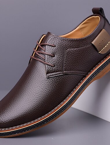  scarpe casual da uomo in similpelle oxford blu navy con design allacciato, comode ed eleganti per l'uso quotidiano