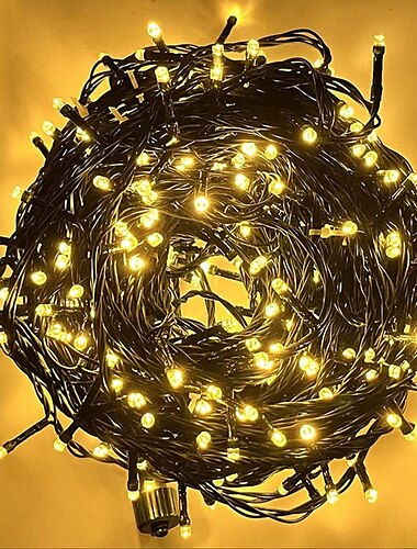  elegante Hochzeitsfeier Empfang 40ft 380 LED Farbwechsel Lichterkette – wasserdichte Innen-/Außen-Lichterkette mit Fernbedienung, 11 Modi für Garten, Urlaub