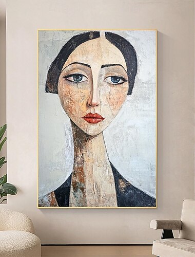 手描きのパブロ ピカソの女性抽象キャンバス アート油絵手作りフィギュア油絵リビングルーム寝室ホーム装飾壁アート美しい女の子の絵画
