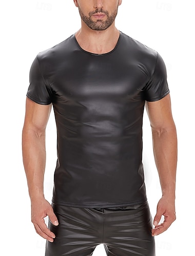  T-shirt Huddräkt Karnevalsdräkt Herr Matt Spandex Kostym för Prestanda Nattklubb Pole dance Halloween Karnival Vuxna