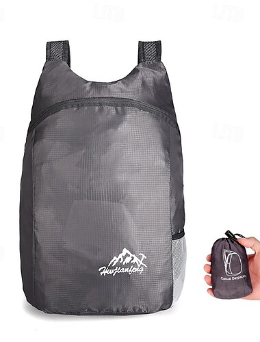  50 L Tagesrucksack Rucksack Reißverschluss Regenfest Leicht Langlebig Außen Wandern Camping Polyester Schwarz Rot Königsblau