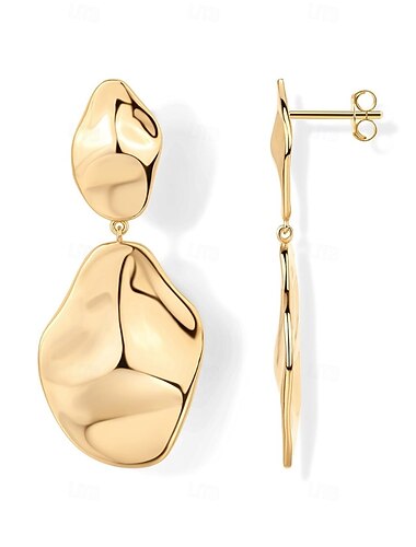  Boucle d'Oreille Créoles Le style rétro Goutte Des boucles d'oreilles Bijoux Argent / Dorée Pour Mariage Soirée du quotidien