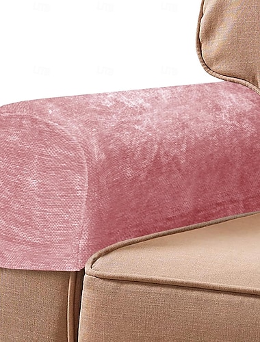  armleuninghoezen set, chenille armleuninghoezen voor stoelen en banken antislip bank armleuninghoezen met pinnen, meubel armleuningbeschermer voor bank bank stoel