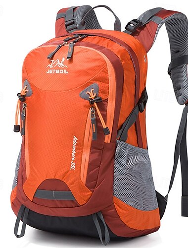  35 L Tagesrucksack Rucksack Reißverschluss Mehrere Taschen Anatomisches Design tragbar Langlebig Außen Wandern Camping Militär Nylon Schwarz Blau Purpur