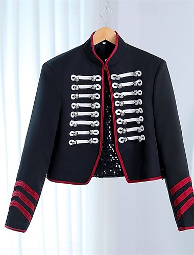  Rétro Vintage Rococo Manteau Bal Masqué Veste de cirque Prince Aristocrate Homme Carnaval Mascarade Mardi Gras Événement / Fête Adulte Manteau Printemps Automne & Hiver