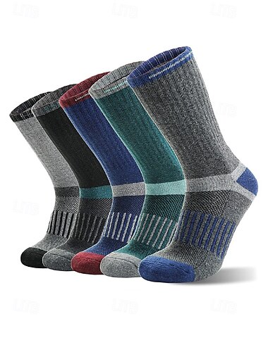  Thermo-Wandersocken für Herren mit Polsterung – atmungsaktiv und feuchtigkeitsableitend für Outdoor-Winterabenteuer