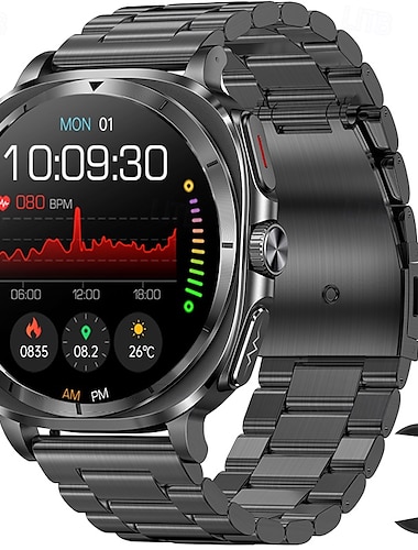  iMosi ET492 Inteligentny zegarek 1.43 in Inteligentny zegarek Bluetooth EKG + PPG Monitorowanie temperatury Krokomierz Kompatybilny z Android iOS Damskie Męskie Odbieranie bez użycia rąk Wodoodporny