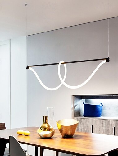  slanke lineaire hanglamp metalen lange buis hanglampen met siliconen slang kap led hanglamp zwarte fluit druppellampen 110-240v