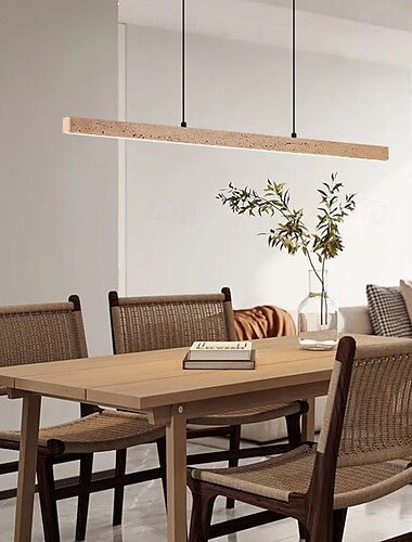  Led linear anhänger licht 3-licht-farbe natürliche stein kronleuchter lichter 110-240v