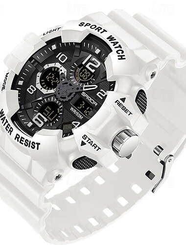  SANDA Herr Digital klocka Utomhus Sport Mode Armbandsur Självlysande Stoppur Alarmklocka Kalender TPU Klocka