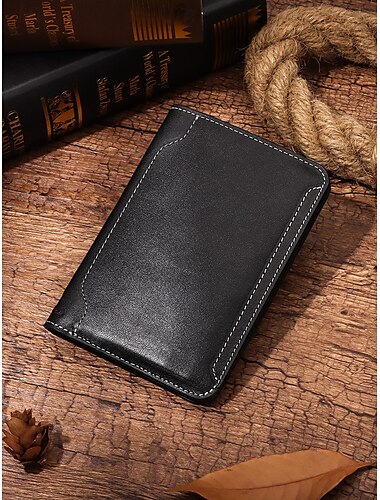  Reisepasshülle aus braunem Vintage-Leder für Herren mit Kartenfächern – stilvolles und langlebiges Reiseaccessoire für Berufstätige