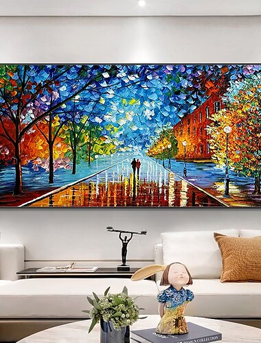  Mintura fait à la main texture abstraite paysage peintures à l'huile sur toile art mural décoration moderne image abstraite pour la décoration intérieure roulée sans cadre peinture non étirée