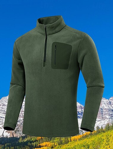  Herren Fleecejacke für Wanderer Winter Draussen warm Fleece-Futter Vliesjacken Klettern Camping / Wandern / Höhlenforschung Reisen Dunkelgrau Schwarz Armeegrün Hellgrau