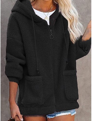  Damen Kapuzenpullover mit Reißverschluss, Sweatshirt, lässig, Streetstyle, Alltagskleidung, Kapuzenpullover, Patchwork, langärmelig, schwarz, rosa, blau, Herbst, Winter