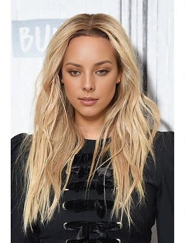  タイラ バンクス風ウィッグ ストレート アシンメトリー ウィッグ ロング ブロンド 合成毛 女性用 ファッショナブル デザイン ソフト ナチュラル ブロンド