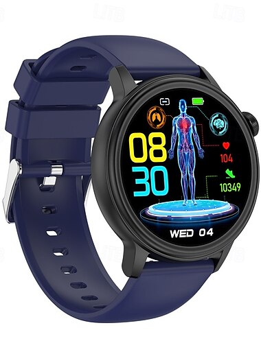  Blood Glucose Sugar Smart Band Watch Body Temperature ECG HRV Monitoring Fitness Smart Bracelet Waterproof SpO2 Smartwatch