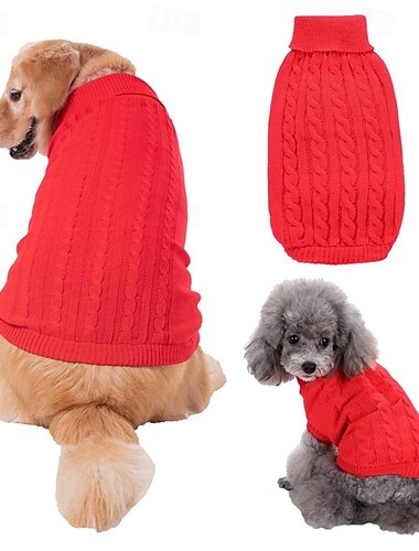  Hund Pullover Klassisch Winter Warm Mode Bequem Outdoor Alltagskleidung Innen Hundebekleidung for Klein Mittelgroß Groß