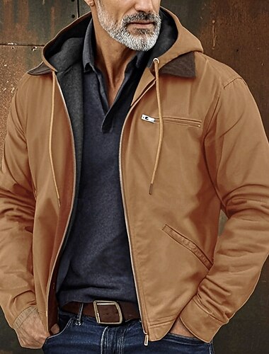  Hombre Sudadera con cremallera Sudadera con capucha y cremallera completa Sherpa difuso Chaqueta de lana Sudadera con capucha de lana Azul Piscina Marrón Verde Trébol Gris Con Capucha Plano Cerrar