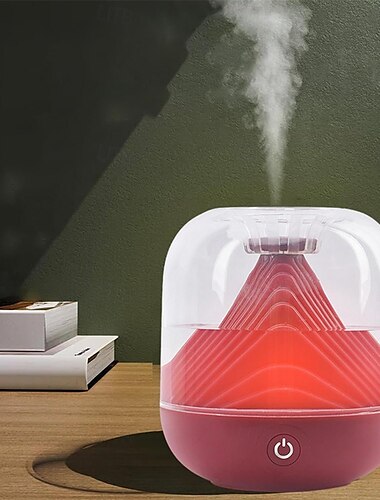  700ml Luftbefeuchter Desktop USB Aromatherapie Luftbefeuchter LED Nachtlicht Luftverteiler Nebel, Schlafzimmer Luftreiniger