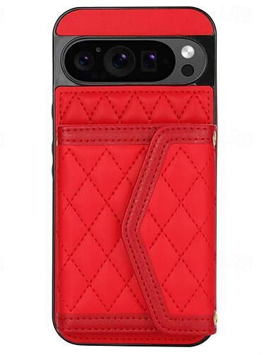  telefono Custodia Per Google Pixel 9 Pro Pixel 9 Pro XL Pixel 8 Pro Pixel 8 Pixel 9 Copertura Posteriore con Supporto con Cordino Slot per Carte Retrò TPU Pelle PU