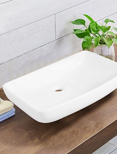  Waschbecken für Badezimmer Moderne - Keramik Rechteckig Vessel Sink