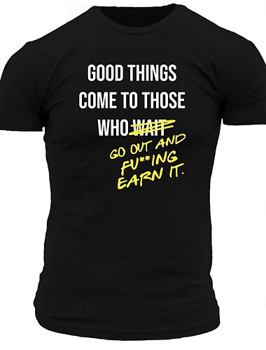  Herren Mit Buchstaben bedruckt Lustig T Shirt T-Shirt 100% Baumwolle Kurzarm Grafik Hemd Schwarz Rote Dunkelblau Bequemes T-Shirt Urlaub Straße Modedesigner-Kleidung
