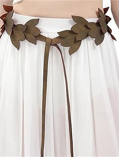  Retro Antiguo Medieval Cinturón Hada Vikingos Disfraz Mujer Celta Vikingo Fantasía Víspera de Todos los Santos Carnaval Mascarada Ropa Cotidiana LARP Adulto Cinturón