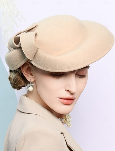 cappelli 100% lana cappello fedora cappello a piattino matrimonio festa del tè elegante matrimonio con fiocco impiombatura copricapo copricapo   cappelli 100% lana cappello fedora cappello a piattino matrimonio festa del tè elegante matrimonio con fiocco impiombatura copricapo copricapo