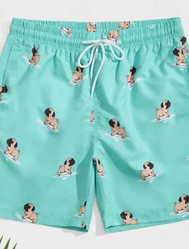  Herren Bademode Surfshorts Badehose Schwimmshorts kurz Surfshorts Badeanzug Kordelzug Mit Taschen Schwimmen Surfen Strand Wassersport Tropisch Bedruckt Sommer Frühling
