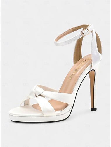  bequeme und elegante weiße Brautschuhe für Damen – mit weichem Satin-Obermaterial und stützender Sohle
