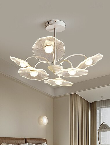  lótuszlevél design akril csillár modern ág csillár virág függőlámpák étterem szálloda előcsarnok villa designer lámpák 220-240v