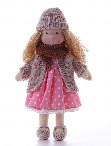  waldorfdoll coton poupée waldorf poupée artiste fait à la main festival pouce