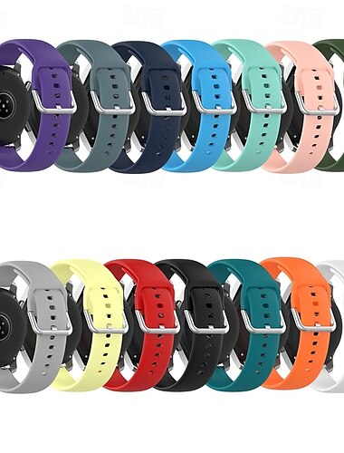  Ремешок для часов для Samsung Galaxy Watch 3 45mm, Galaxy Wacth 46mm, Gear S3 Classic / Frontier, Gear 2 Neo Live силиконовый Замена Ремень Регулируется Спортивный ремешок Браслет