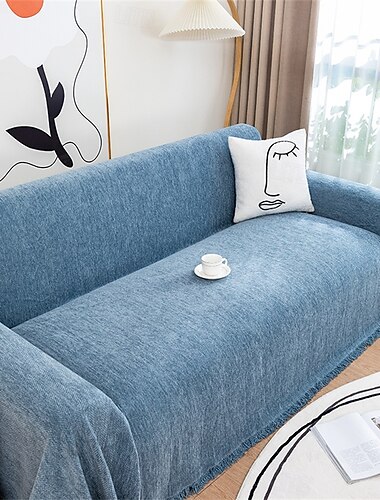  Hochwertiges Chenille-Sofatuch. Weicher und plüschiger Stoff. Perfekt zum Schutz von Sofas vor Schmutz und Flecken. Strapazierfähig und komfortabel. Ideal für den täglichen Gebrauch. Einfach