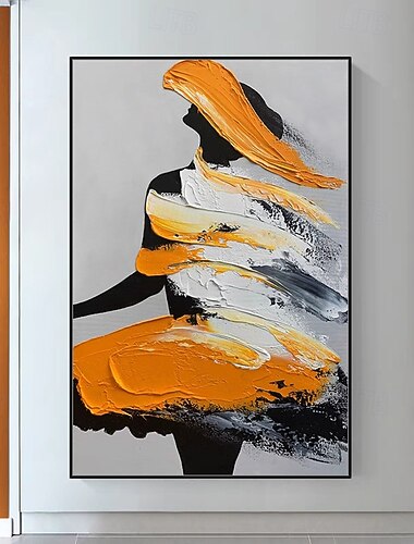  Mintura artesanal abstrato menina pinturas a óleo sobre tela arte de parede decoração moderna imagem para decoração de casa rolou sem moldura pintura não esticada