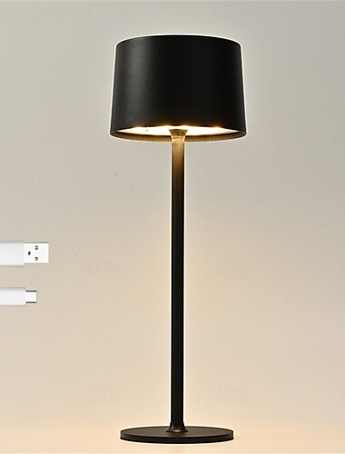  Pilz-Tischlampe aus Metall mit hohem Fuß, Aufladung über USB &Touch-Steuerung neben Lampe für Bar Coffee Shop