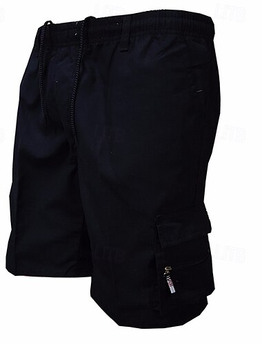  Bărbați Pantaloni Scurți Cargo Pantaloni Scurți Pantaloni scurți casual Cordon Talie elastică Multi Buzunare Simplu Confort Απαλό Lungimea genunchiului Sport exterior Zilnic Sală de Fitness Modă Șic