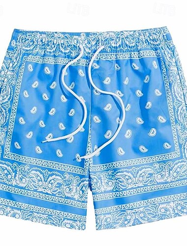  Herren Bademode Surfshorts Badehose Schwimmshorts kurz Surfshorts Badeanzug Kordelzug Mit Taschen Schwimmen Surfen Strand Wassersport Bedruckt Sommer Frühling